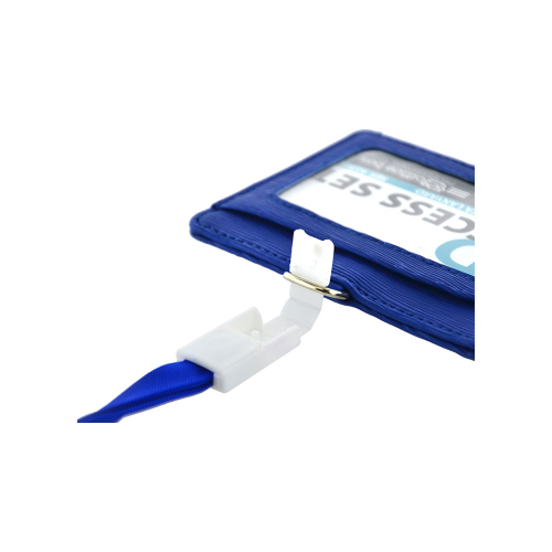 Badge horiz OfBox lanya leather Blue, 1000000000048980 02 