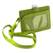 Badge horiz OfBox lanya leather Green, 1000000000048983 03 