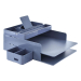 Desk organizer OfBox Minimal Gray, 1000000000049019 04 