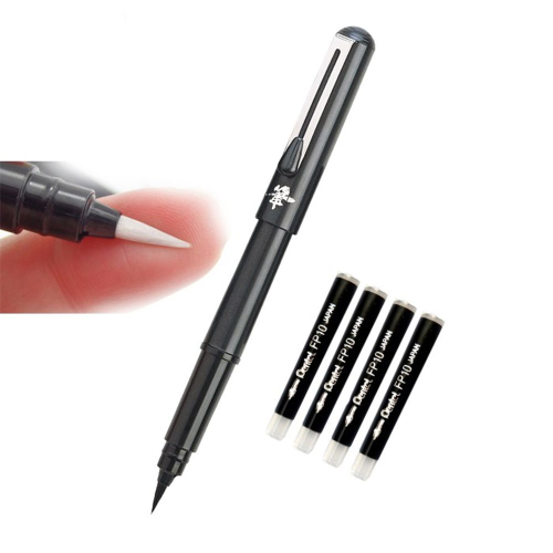 Calligraphic brush Pentel + 4 refills, 1000000000028215 03  — OK Office Calligraphic brush Pentel + 4 refills, 1000000000028215 03