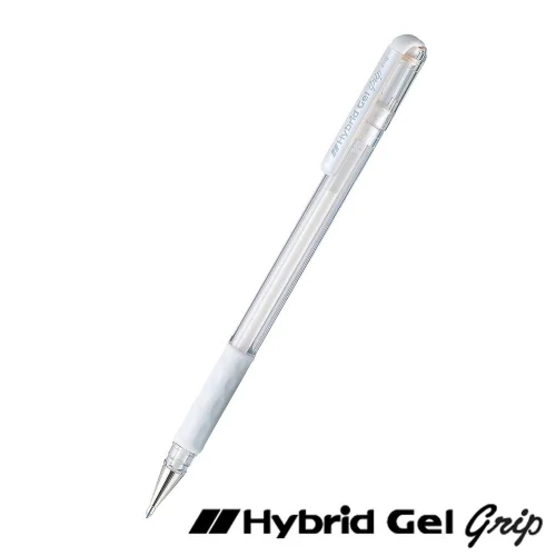 Ролер Pentel Hybrid Pastel 0.8 мм бял, 1000000000028643