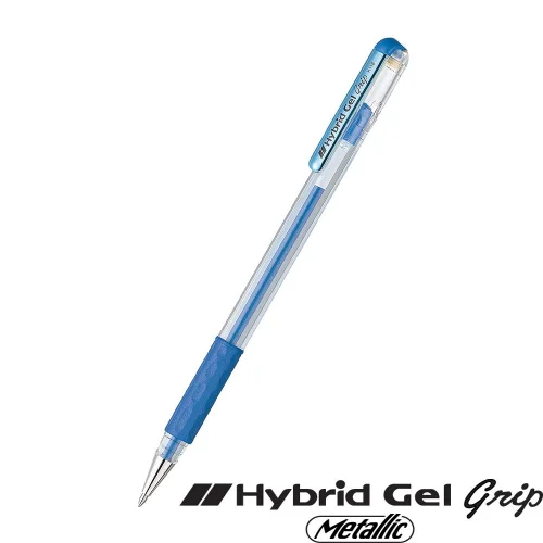 Ролер Pentel Hybrid Metal 0.8мм син, 1000000000028636