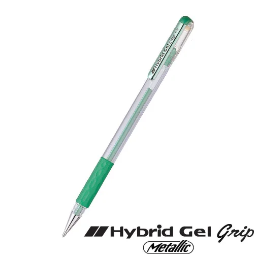 Ролер Pentel Hybrid Metal 0.8мм зелен, 1000000000028637