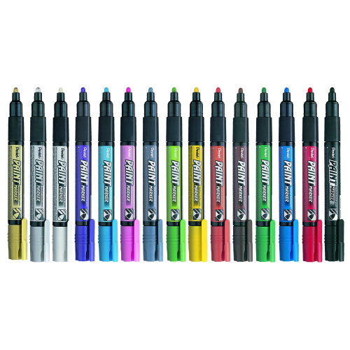 Paint Marker Pentel MMP20 4mm round silv, 1000000000027907 07 