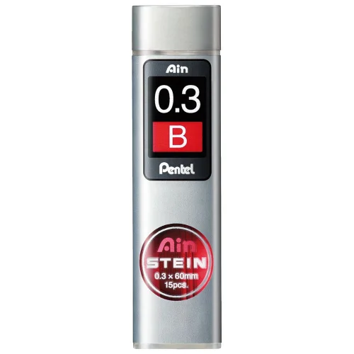 Leads Pentel Ain Stein B 0.3 mm 15 pcs., 1000000000026967