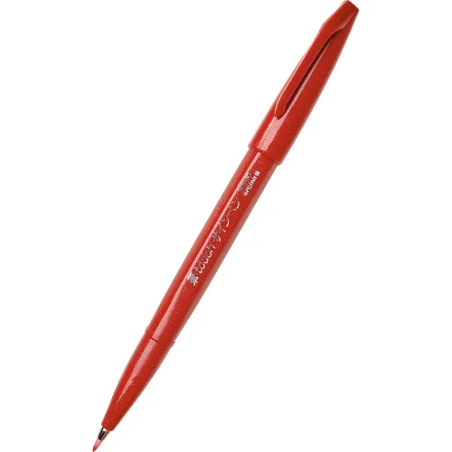Маркер Четка Pentel Brush Sign Pen чрв, 1000000000032465