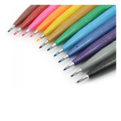 Маркер Четка Pentel Brush Sign Pen син, 1000000000032466 02 