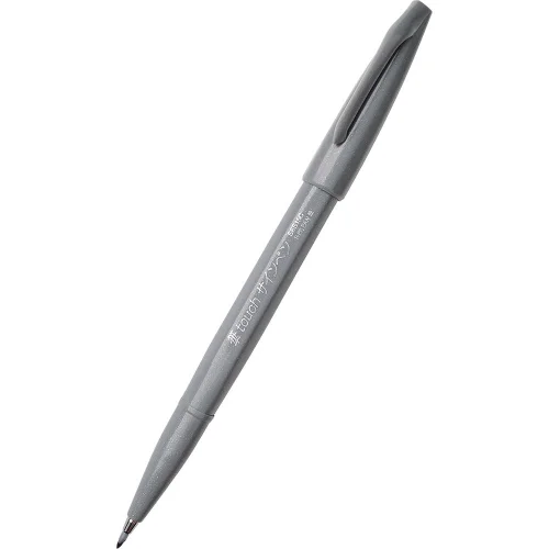Маркер Четка Pentel Brush Sign Pen сив, 1000000000032471