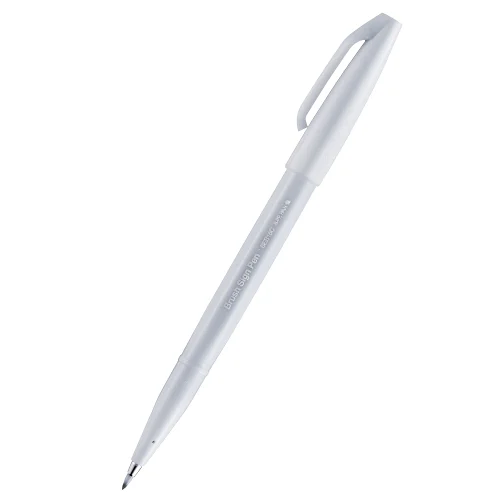 Pentel Brush Sign Pen light grey, 1000000000036432