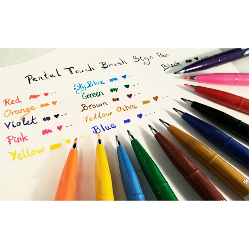 Маркер Четка Pentel Brush Sign Pen борж, 1000000000042628 03 