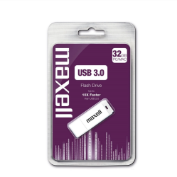 Памет USB 3.0 32GB Maxell Speedboat бял