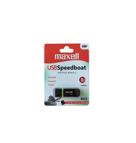 Maxell USB 2.0 Speedboat 8GB Black, 2004902580775704 02 