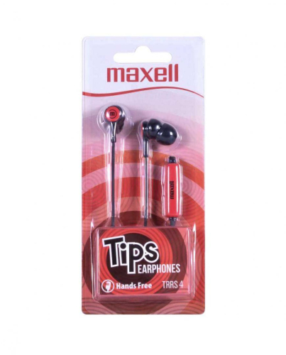Maxell Earphones IN-TIPS, Red, 2004902580780166 02 