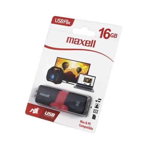 Maxell USB Flix 16GB Black, 2004902580784676 02 