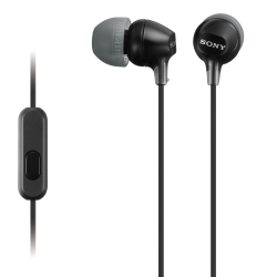 Слушалки тапи Sony MDR-EX15AP, черен