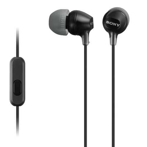 Слушалки Sony Headset MDR-EX15AP black, 2004905524931235