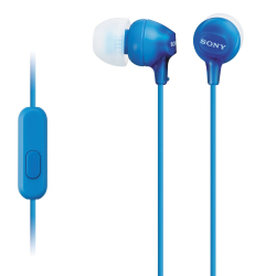 Слушалки тапи Sony MDR-EX15AP, син