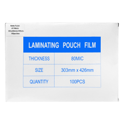 Laminating foil. A3 80µm Matte 100pcs