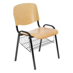 Стол Iso Wood Black с кошница за багаж