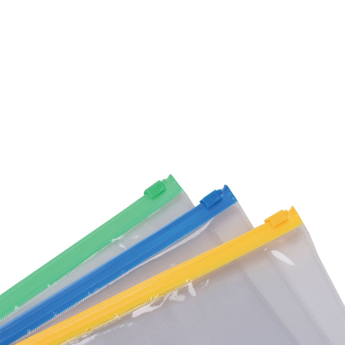 Джоб с цип A5 прозрачен асорти, 1000000000004922 02 