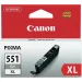 Патрон Canon CLI-551XL Grey оригинал 3.3к, 2004960999904542 02 