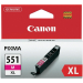 Ink cartridge Canon CLI-551XL Magenta Оriginal 650 pages, 2004960999904924 02 