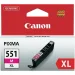 Ink cartridge Canon CLI-551XL Magenta Оriginal 650 pages, 2004960999904924 02 