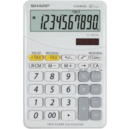 Calculator Sharp EL-M332 10digit white, 1000000000029637