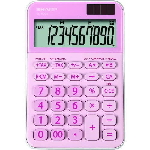 Calculator Sharp EL-M335BPK 10Р pink, 1000000000031974