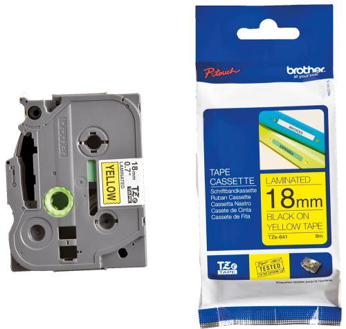 Лента лам. Brother TZE641 BK/Y 18/8 орг, 1000000010001845 02 