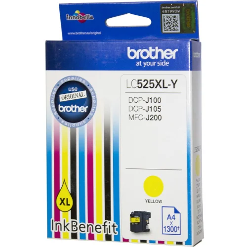 Brother Ink cartr.LC525XLY Yel original, 1000000000017537