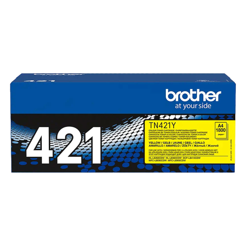 Тонер Brother TN-421 Y L8260CDW орг 1.8k, 1000000000036347 02 