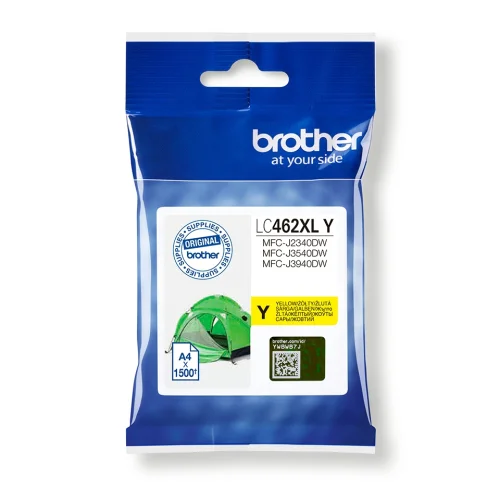 Genuine Brother LC-462XLY Ink Cartridge, 1000000000040306 02 