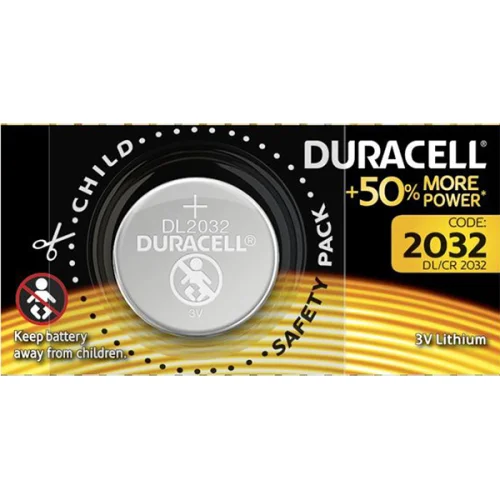 Батерия лит. Duracell CR2032 3V оп.1, 1000000000042663