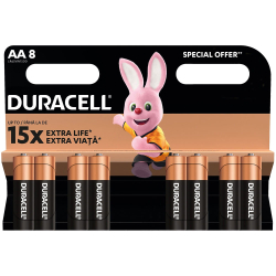Алк. батерии Duracell AA/LR6 Basic бл.8