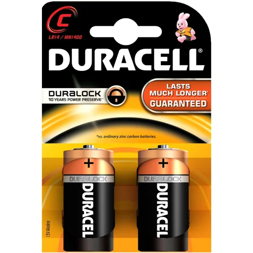 Батерия алк. Duracell LR14/C BASIC бл.2, 1000000000003273