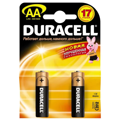 Alk.battery Duracell AA/LR6 BASIC pc.2, 1000000000003271