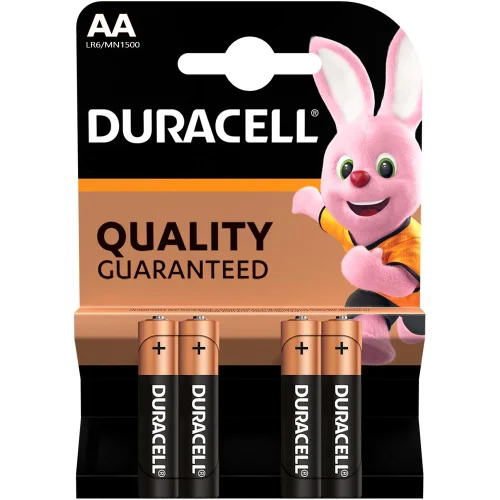 Alk.battery Duracell AA/LR6 BASIC pc.4, 1000000000003272