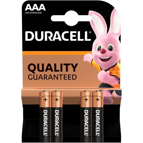 Батерия алк. Duracell AAA/LR03 BASIC бл4, 1000000000003270