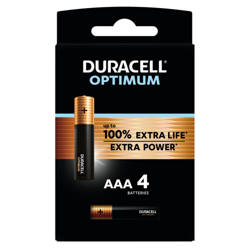 Alk Battery Duracell Optimum AAA/LR03 4p, 1000000000040703 04 