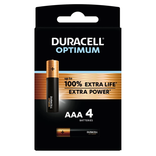 Duracell Optimum Alk Battery AAA/LR03 4p, 1000000000040703 04 