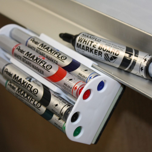 Whiteboard Sponge Pentel+4 markers 6.0mm, 1000000010900110 02 