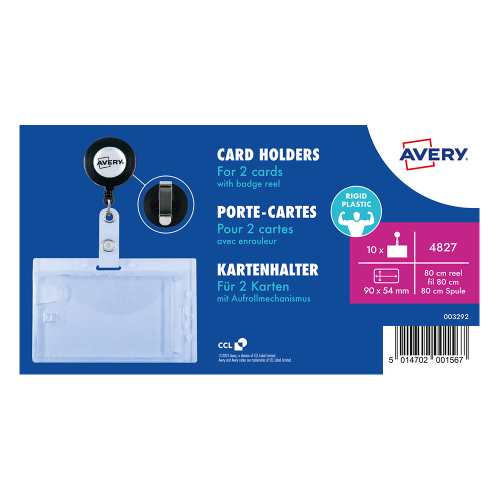 Бадж с ролетка Avery двоен 90/54 10+16бр, 1000000000052138 08 