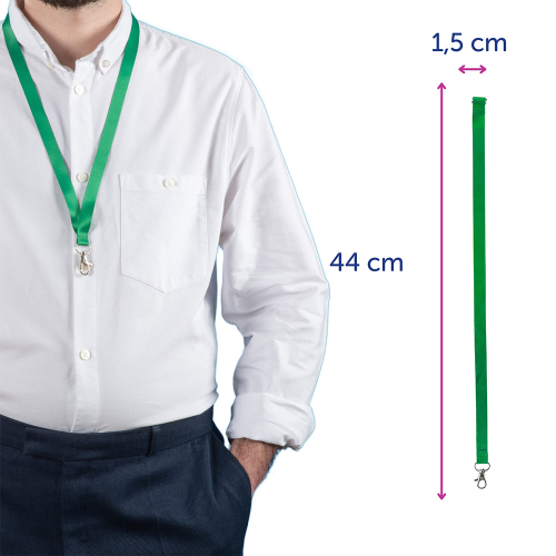 Лента за бадж Avery 44/1.5см зелен 10бр, 1000000000052205 07 