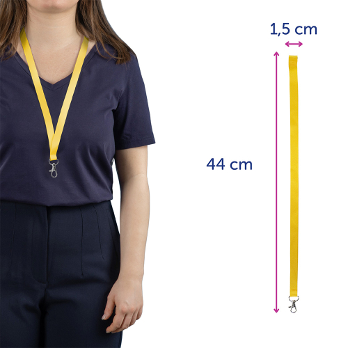 Лента за бадж Avery 44/1.5см жълт 10бр, 1000000000052210 07 