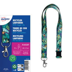 Лента за бадж Avery 44/2см Tropical 10бр