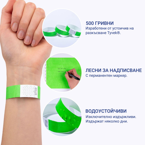 Гривна за достъп Avery TYVEK+№ злн 500бр, 1000000000052307 03 