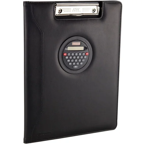 Clipboard with lid+calc. Monolith black, 1000000000014114
