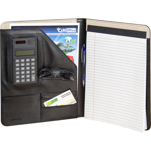 Папка конфер Monolith 2925 кожа+калкулат, 1000000000017073 02 