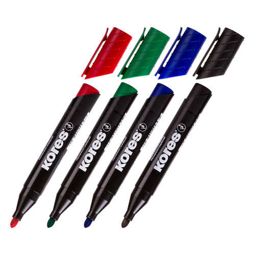 Kores XP1 Permanent Marker round 4colors, 1000000000050301 02 